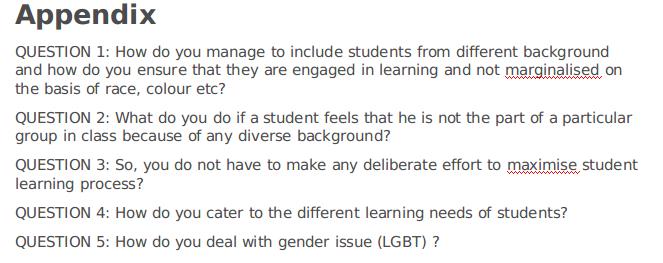 Questions Inclusive Education Assignment Questions Inclusive Education Assignment