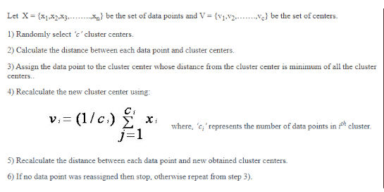 calculating algorithm