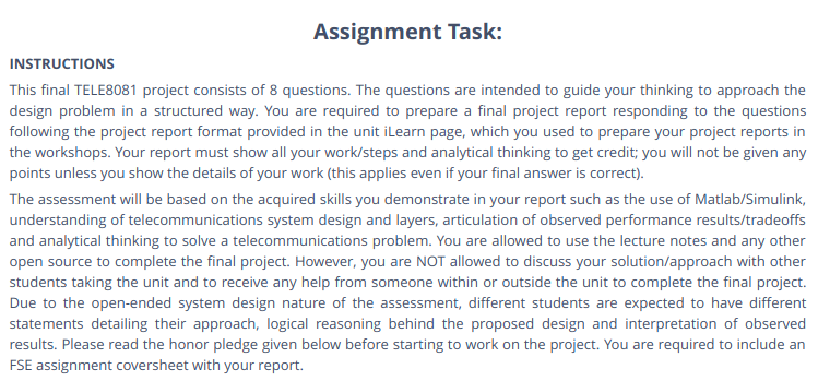 Communication Engineering Assignment Help