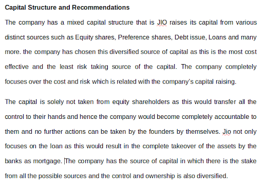 Corporate Finance Assignment Services