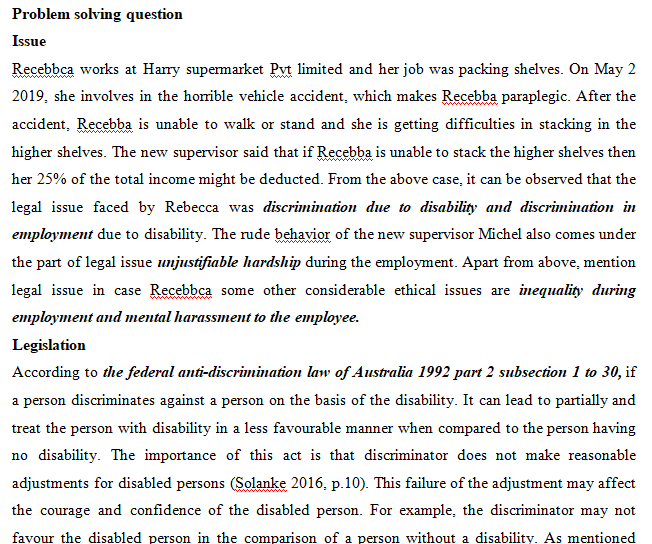 Employment Law Assignment Help2