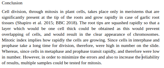 Lab Report Conclusion