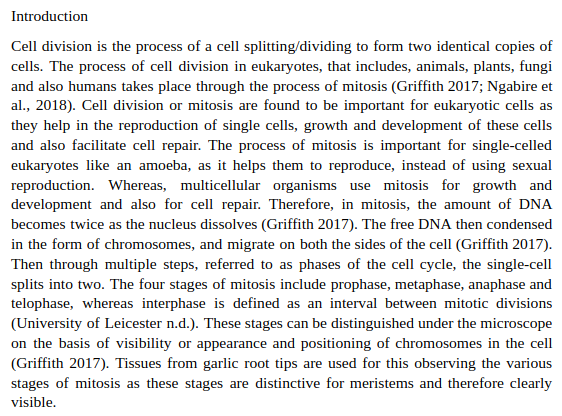 Lab Report Introduction