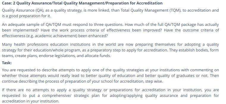 Part 2: Preparation for Accreditation Part 2: Preparation for Accreditation