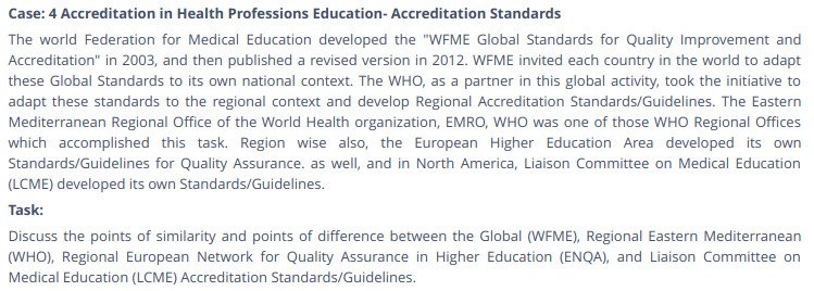 Part 4: Relating to the health standards Part 4: Relating to the health standards