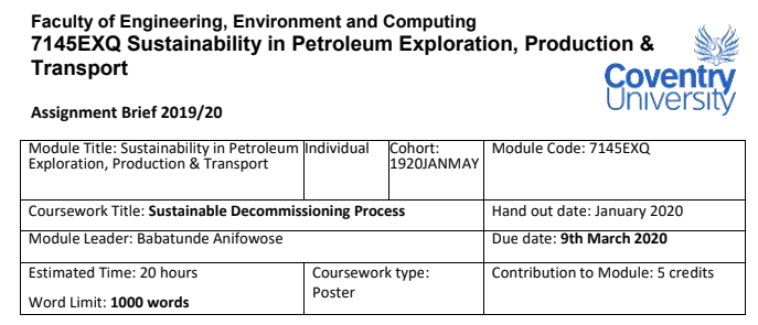 Petroleum Engineering Assignment Petroleum Engineering Assignment