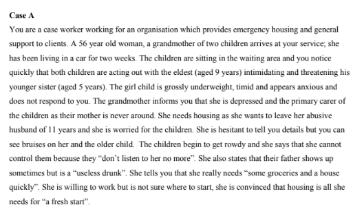 Human Service Case Management Assignment Sample 2