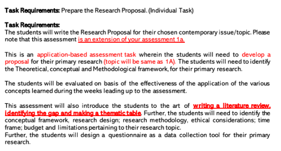Prerequisites of Writing the THT3114 Assignment