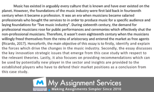 Industry Sector Innovation Assignment Services