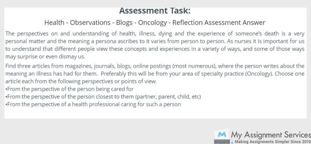 Oncology Assignment Help