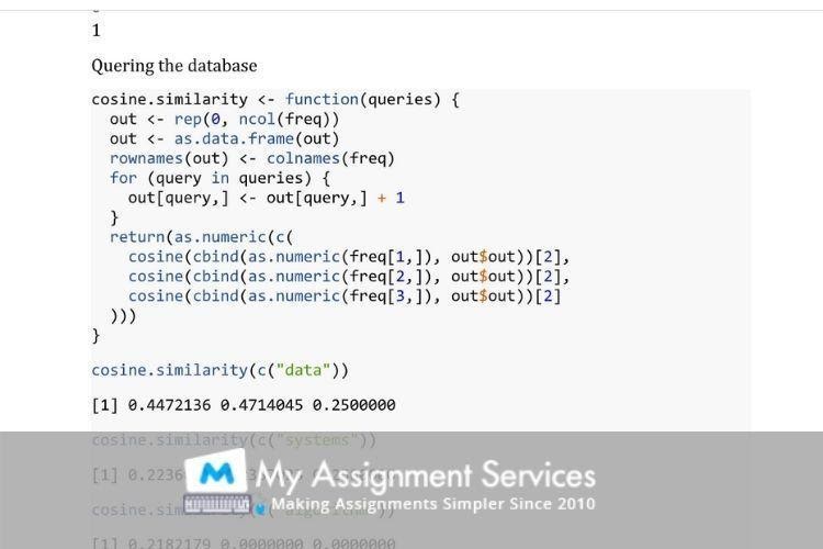 Information Retrieval Assignment Sample