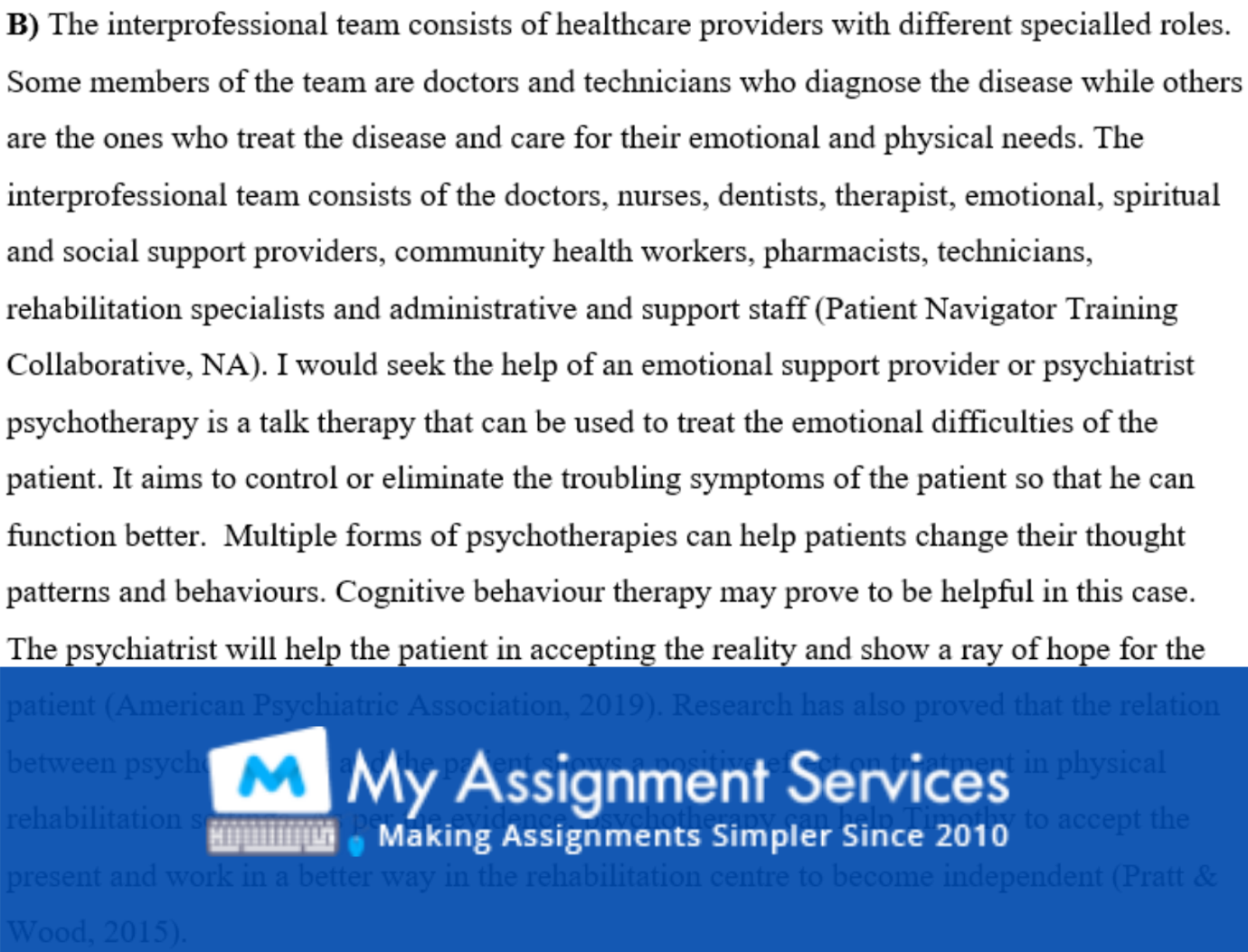 Neurological and Neurosurgical Assignment Samples