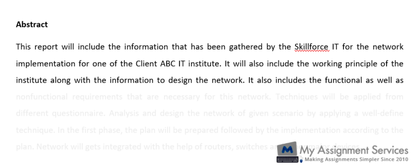 Advanced Network Design Assignment Services