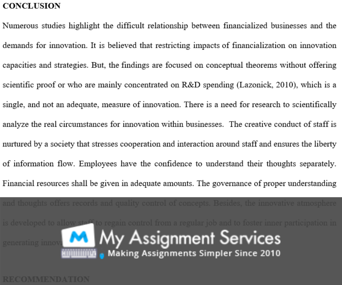 essay examples in USA