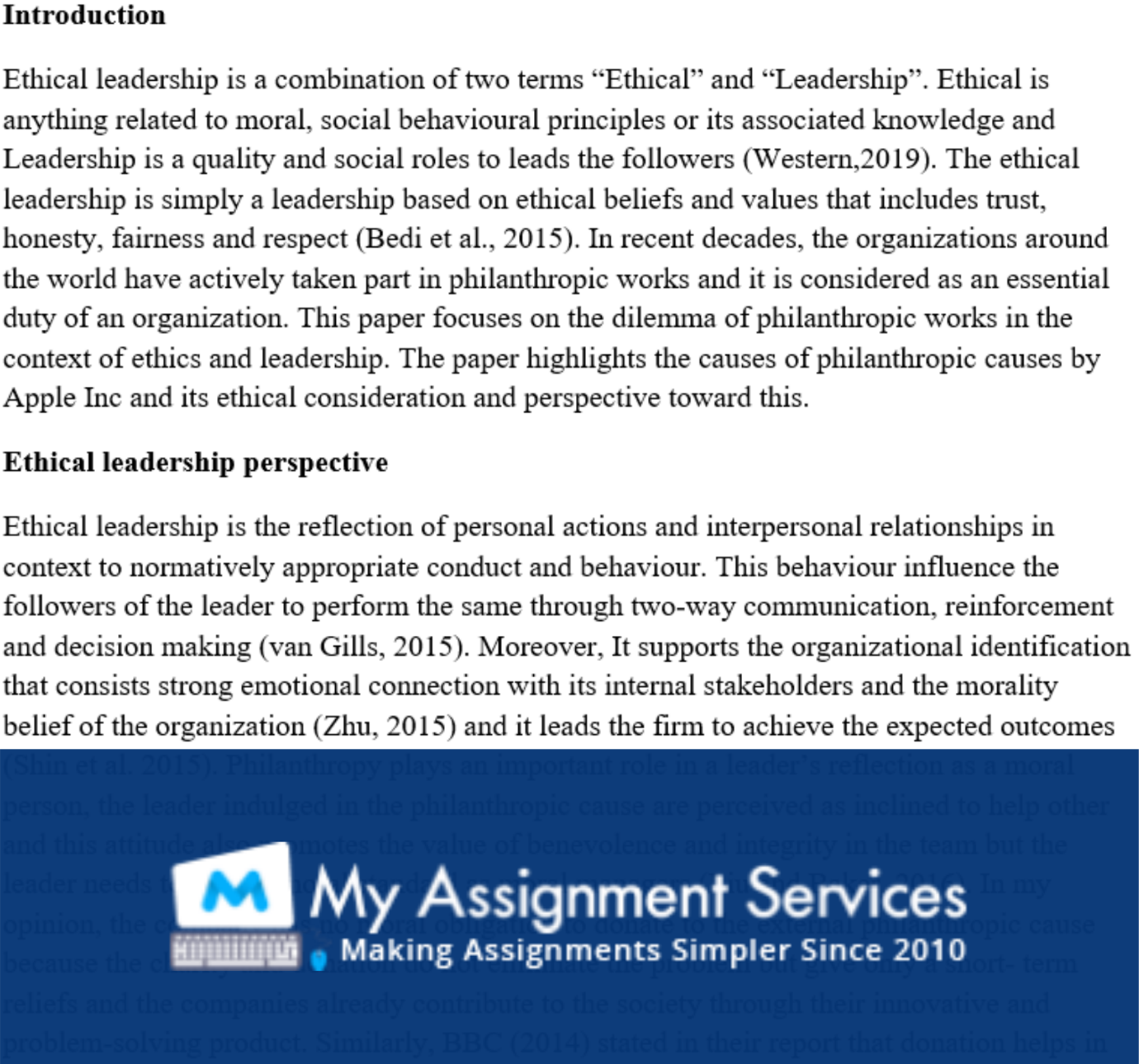 Ethical leadership