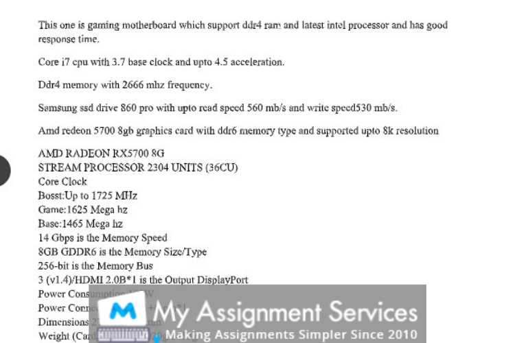 Computer Architecture Assignment Sample 4