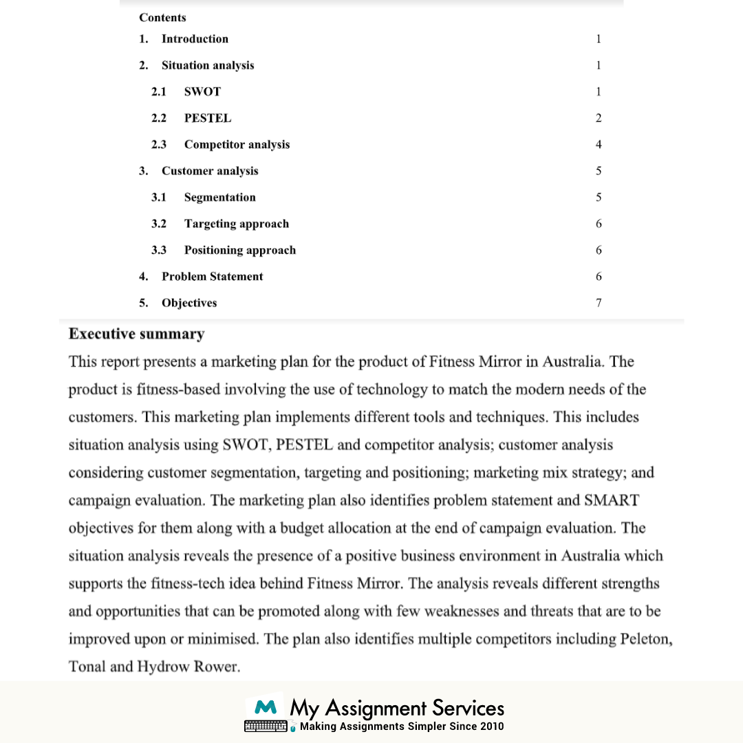 Assignment answer 1