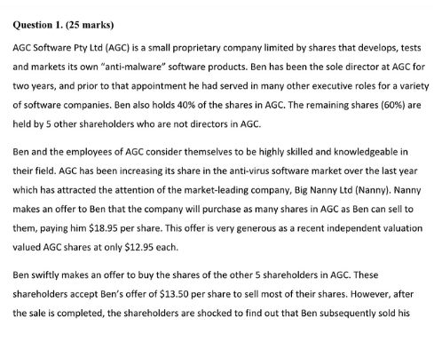 Company Directors Course Assignment Sample 3
