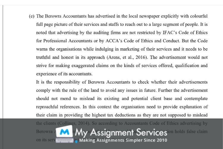 Investigative Audit Assessment Sample