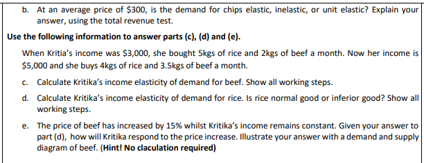 economics assignment question sample 2