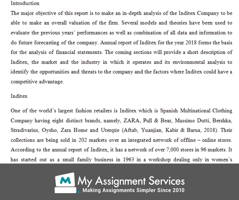 Financial Statement Analysis Assignment