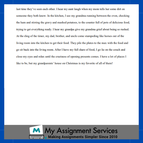 descriptive essay example 3