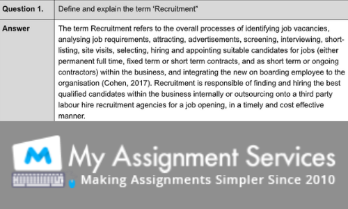 Online TAFE assignment sample