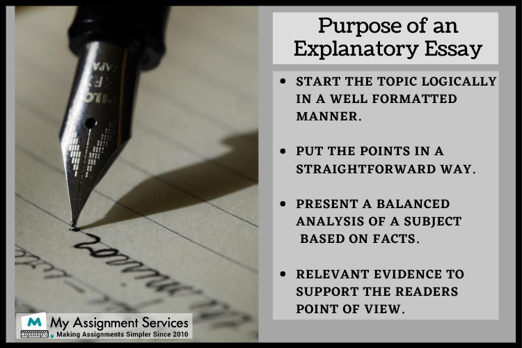 purpose of explanatory writing