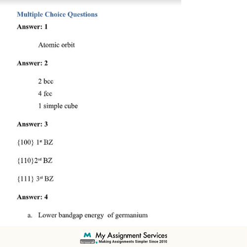 Lattice Energy Assignment Sample
