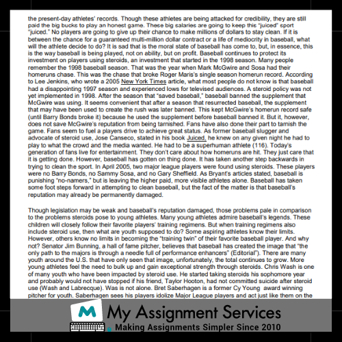 Persuasive Essay in USA