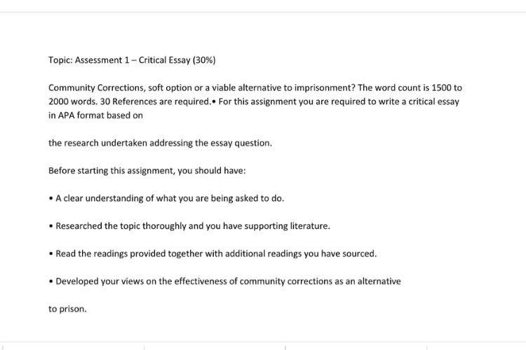 Critical Essay Examples