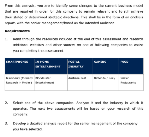 Change Management assessment sample 2