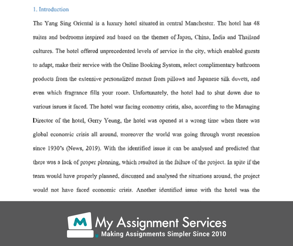 project management homework assessment solution sample