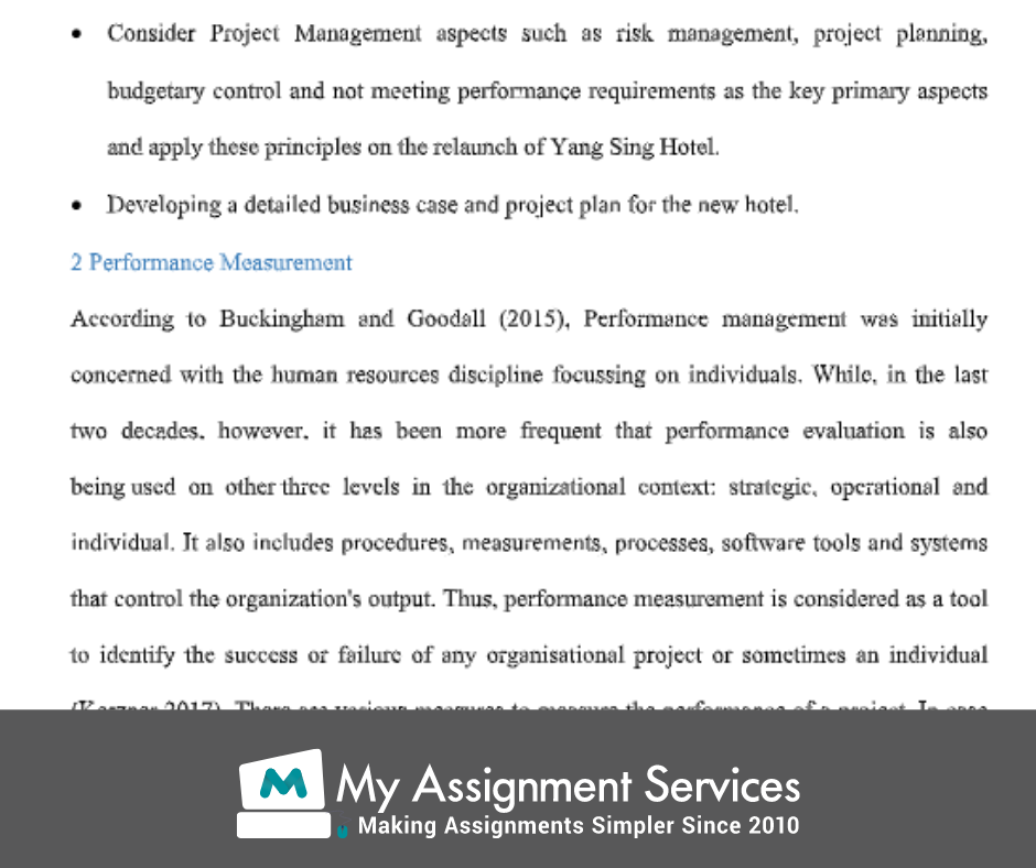 project management homework assessment solution sample 2