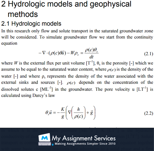geophysics assignment sample