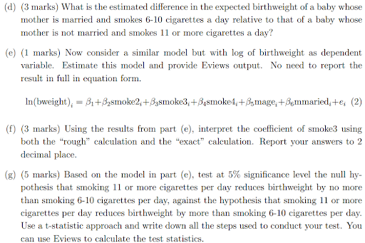 Econometrics homework