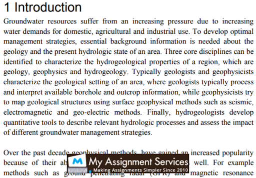 geophysics assignment help