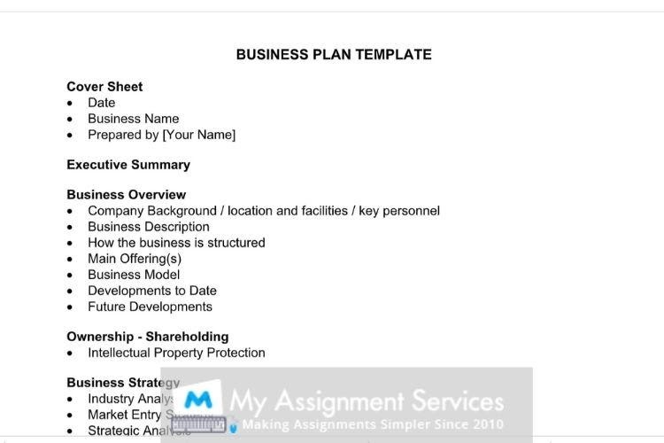 Business Plan Template