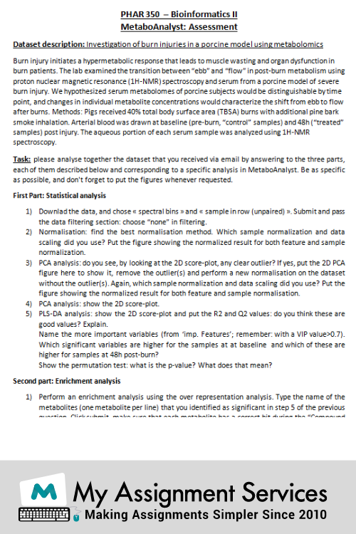 Bioinformatics homework help