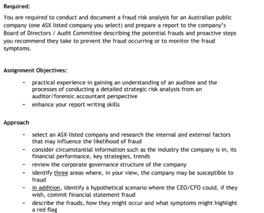 Forensic accounting assignment help