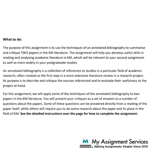 bibliography assignment help USA