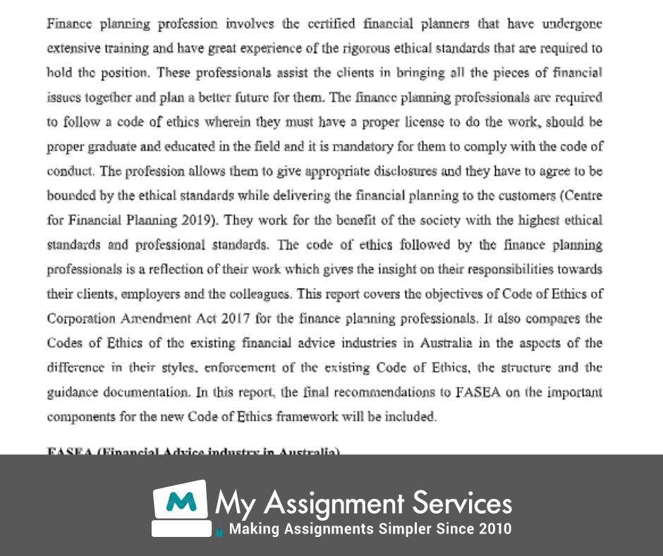 Finance Planning