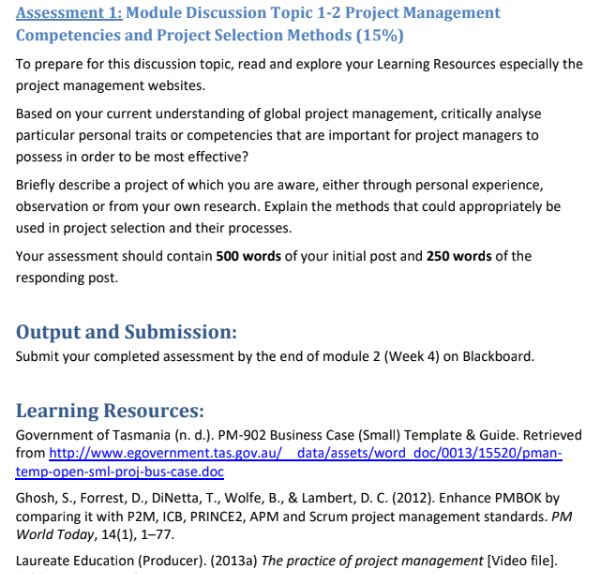 Module discussion