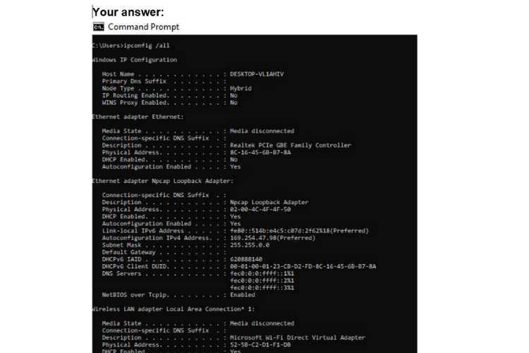your answer
