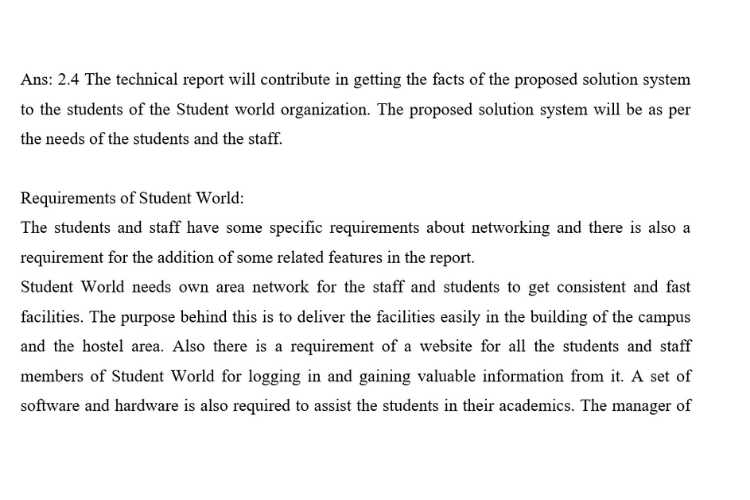technical report - Internet Technologies