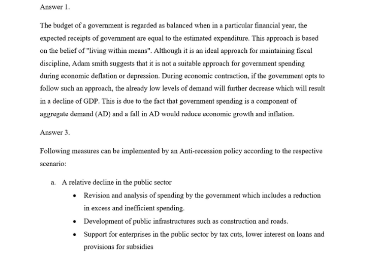 economics homework help