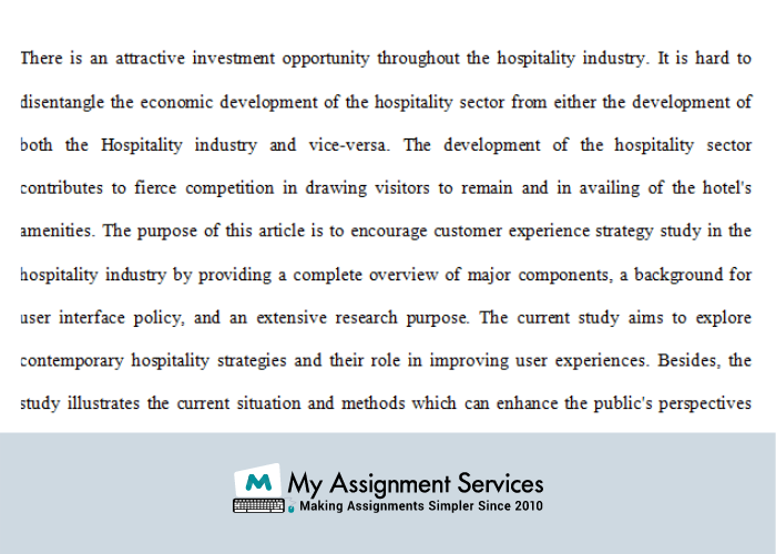 Hotel Leadership assignment