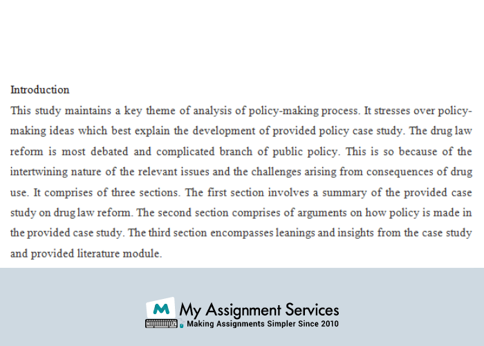 Policy analysis assignment help