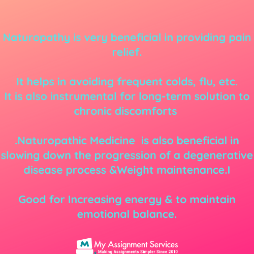 Online Naturopathic Medicine Assignment Sample