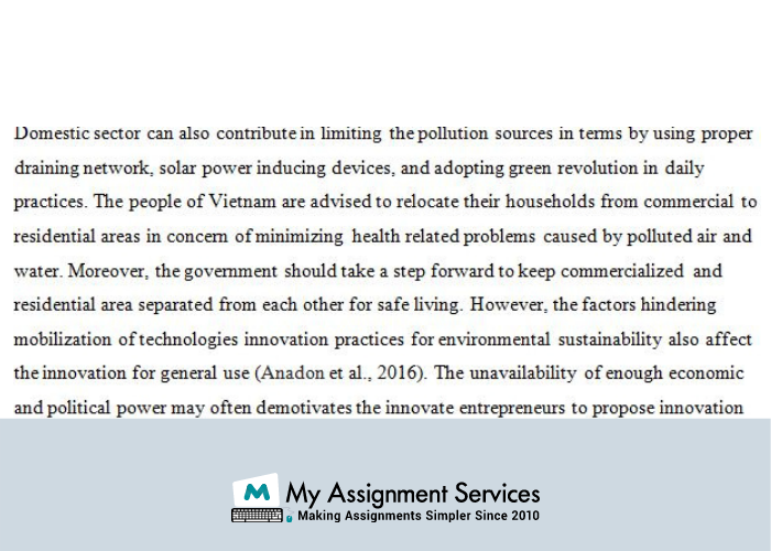 Water Pollution Chemistry Assignment help